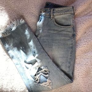 high waisted mom jeans